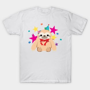 Bow Tie Party Sloth T-Shirt